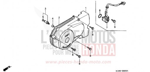 LEFT CRANKCASE COVER (1) CG125W de 1998